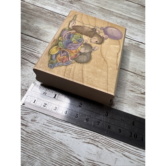 Lot of 2 Stampabilities House Mouse Wood Rubber Stamp Mice Vtg (2003-04) - Picture 11 of 12